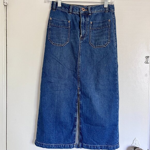 Massimo Dutti coastal cowgirl jean skirt - size 2 - Picture 1 of 4